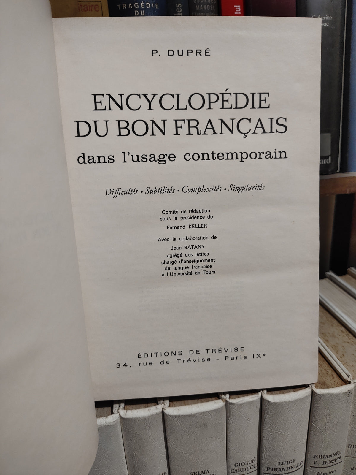 Dupré - Encyclopédie du bon français dans l'usage contemporain