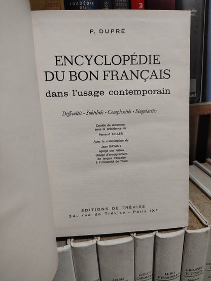 Dupré - Encyclopédie du bon français dans l'usage contemporain