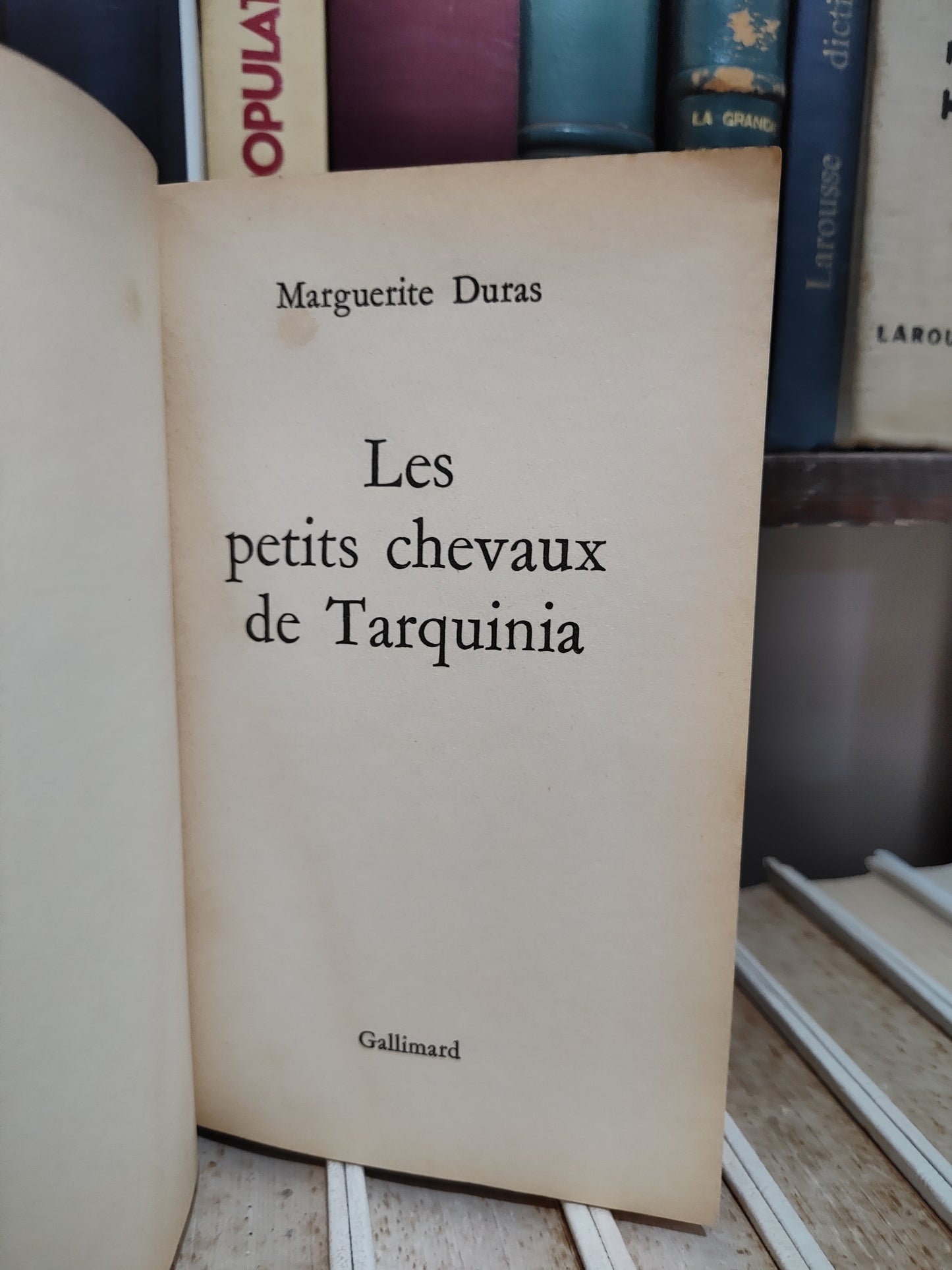 Duras - Les petits chevaux de Tarquinia