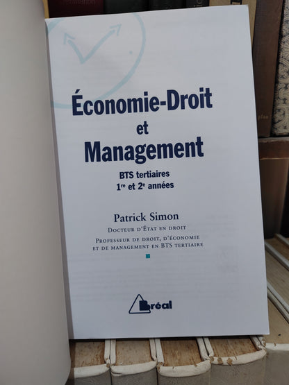 Économie droit management ; séquence BTS