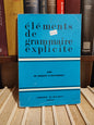 Éléments de grammaire explicite