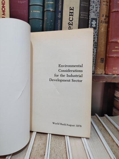 Envirommental considerations for the industrial development sector