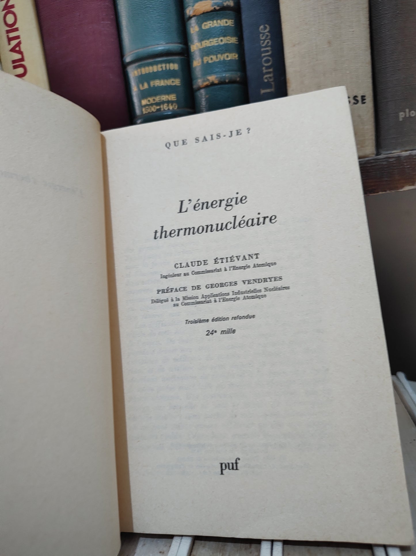 Eriévant - L'énergie thermonucléaire
