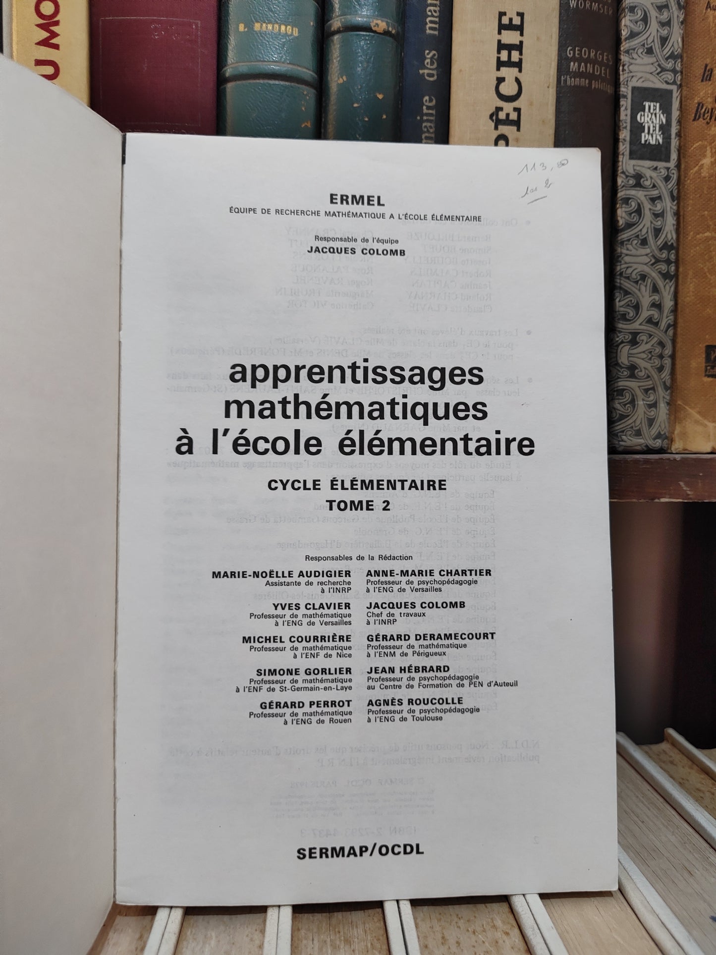 Ermel - Apprentissages mathématique à l'école élémentaire  Cycle élémentaire tome 2
