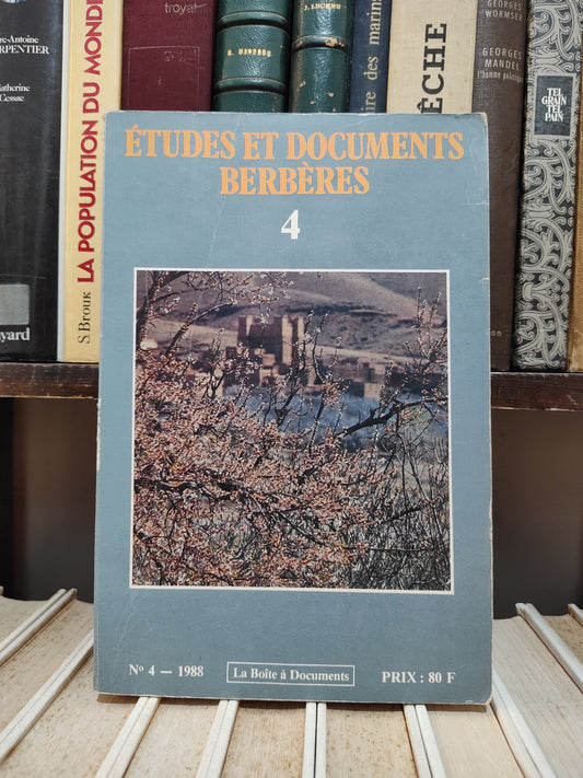 Études et documents Berbères 4