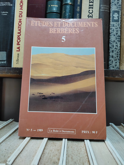Études et documents Berbères 5