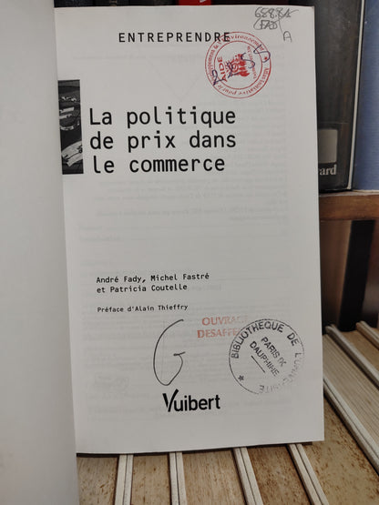Fady - La politique de prix dans le commerce