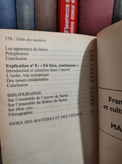 Ferraro - Étude de huis clos Sartre
