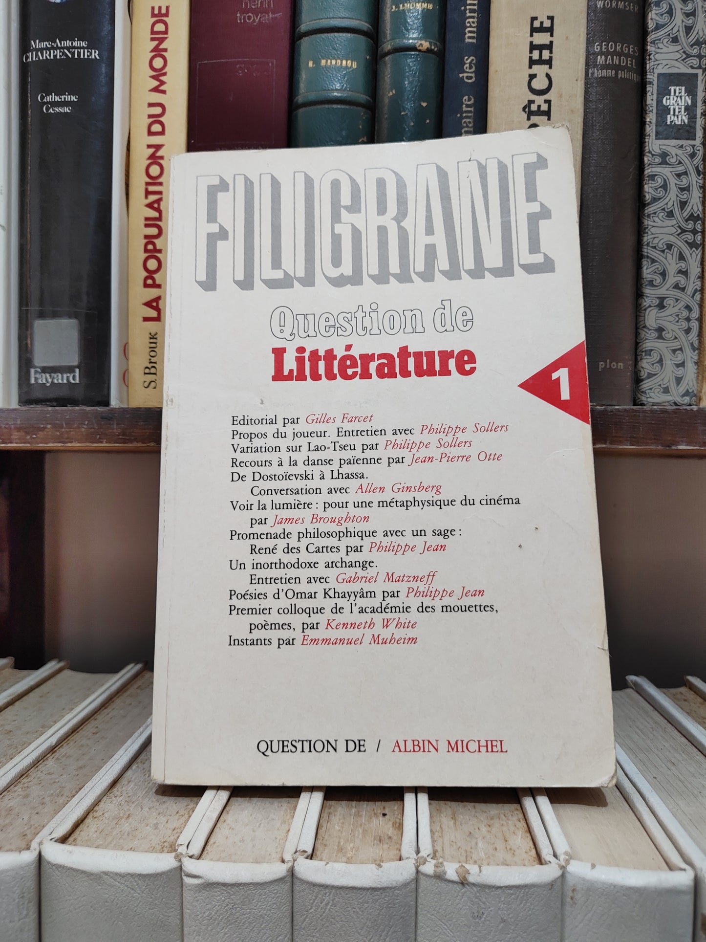 Filigrane question de littérature 1