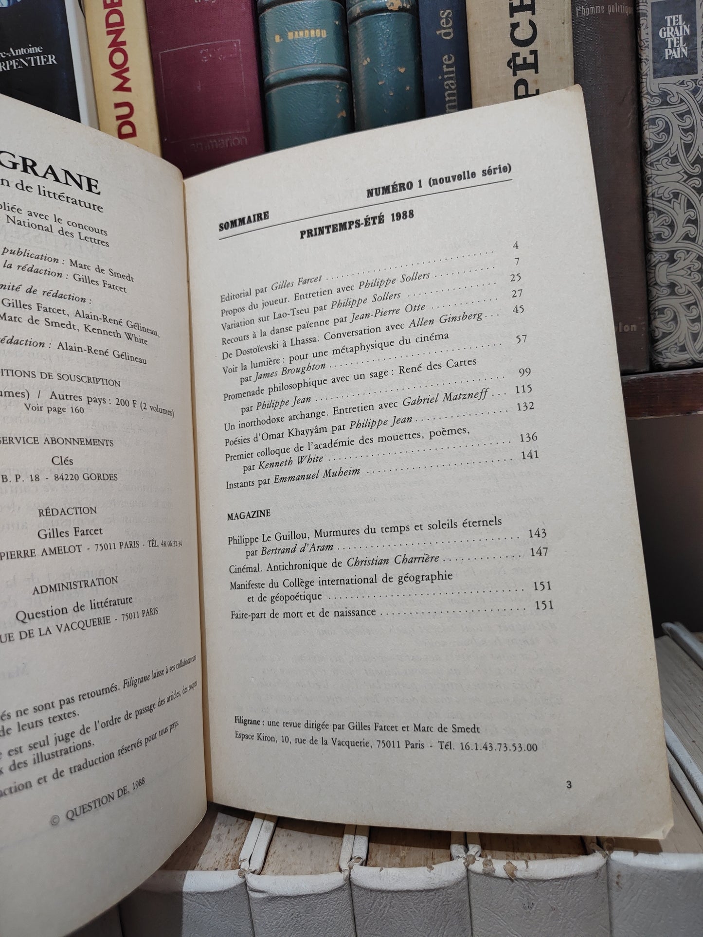Filigrane question de littérature 1