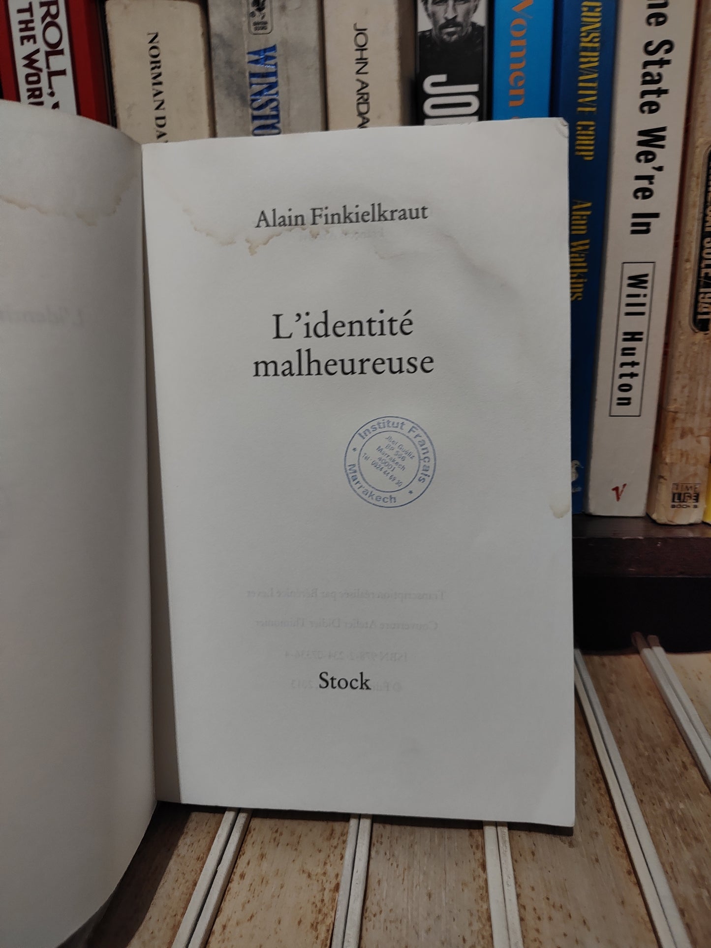 Finkielkraut - L'identité malheureuse (voir photos)