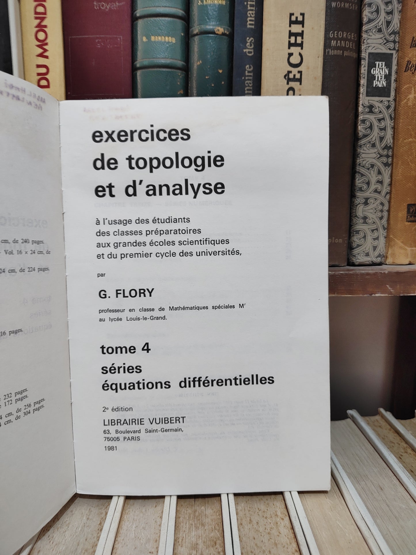Flory - Topologie et analyse tome 4