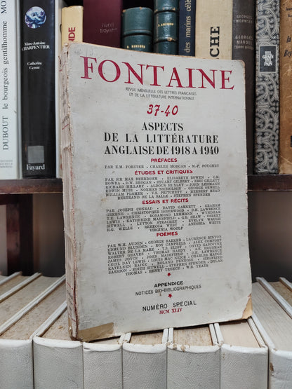 Fontaine 37-40 Aspects de la littérature anglaise de 1918 à 1940
