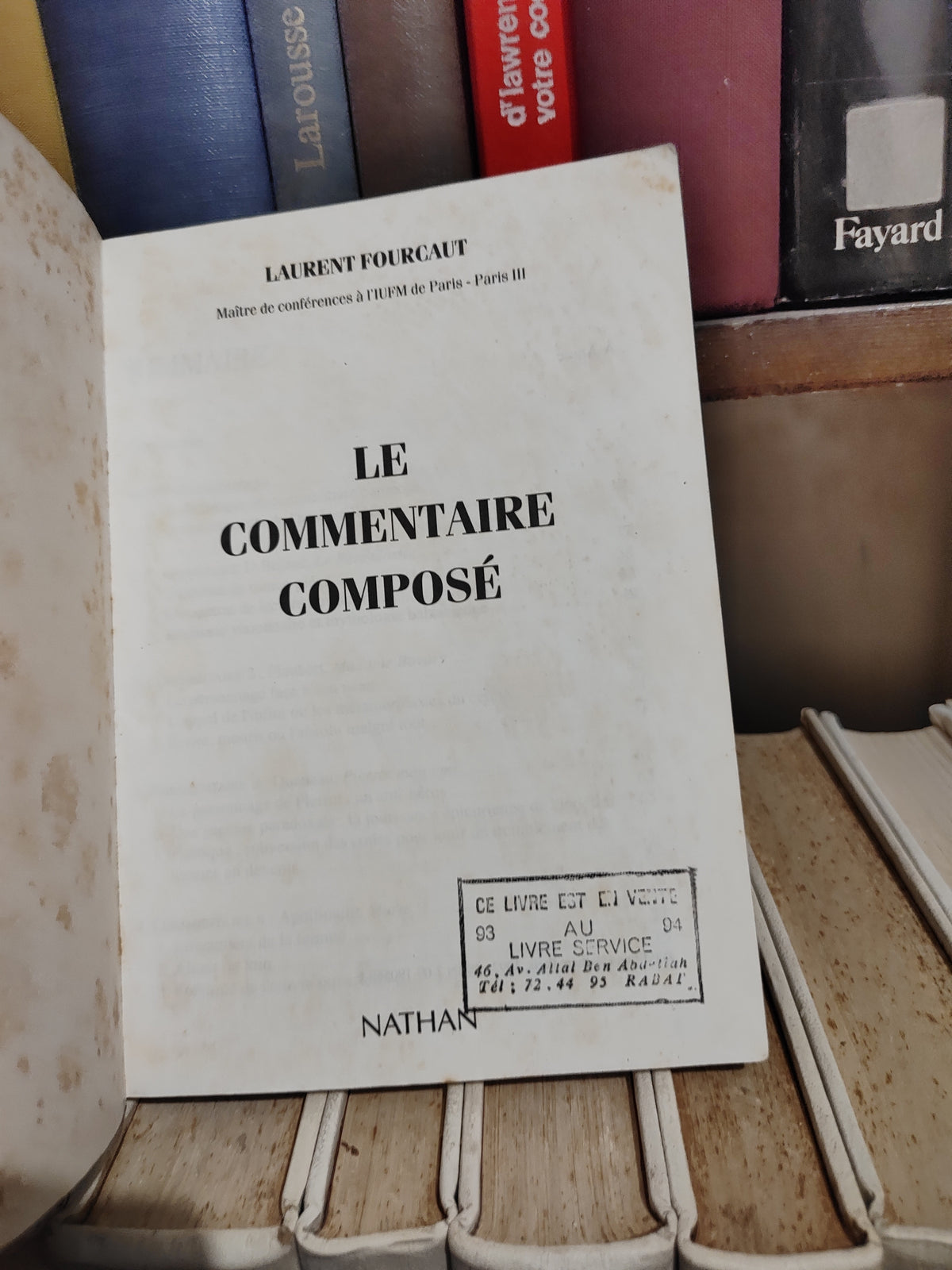 Fourcaut - Le commentaire composé