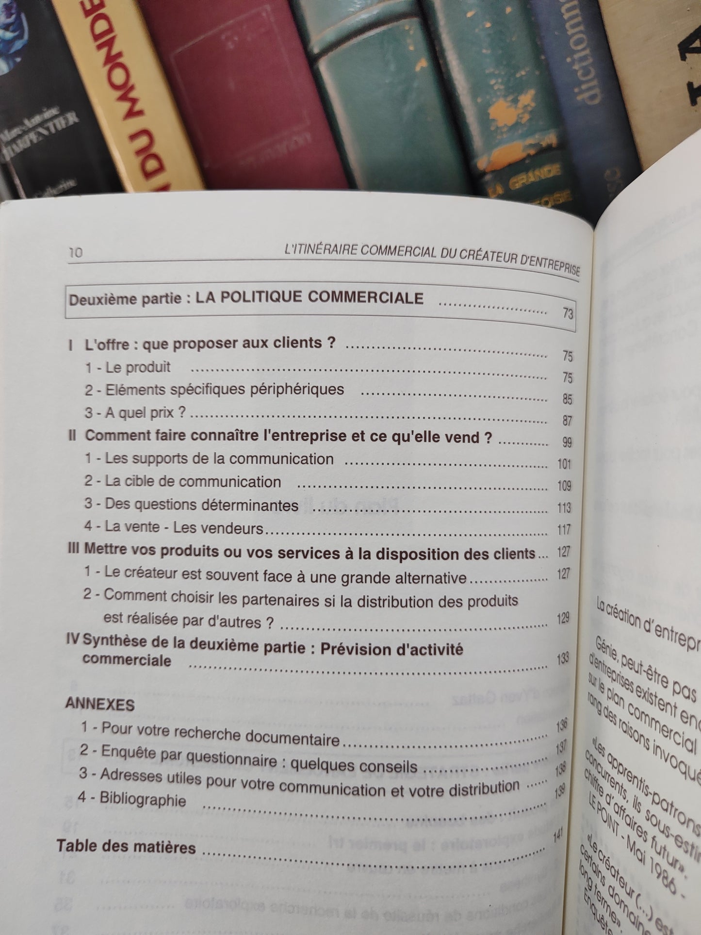 Fournier - L'itinéraire commercial du créateur d'entreprise