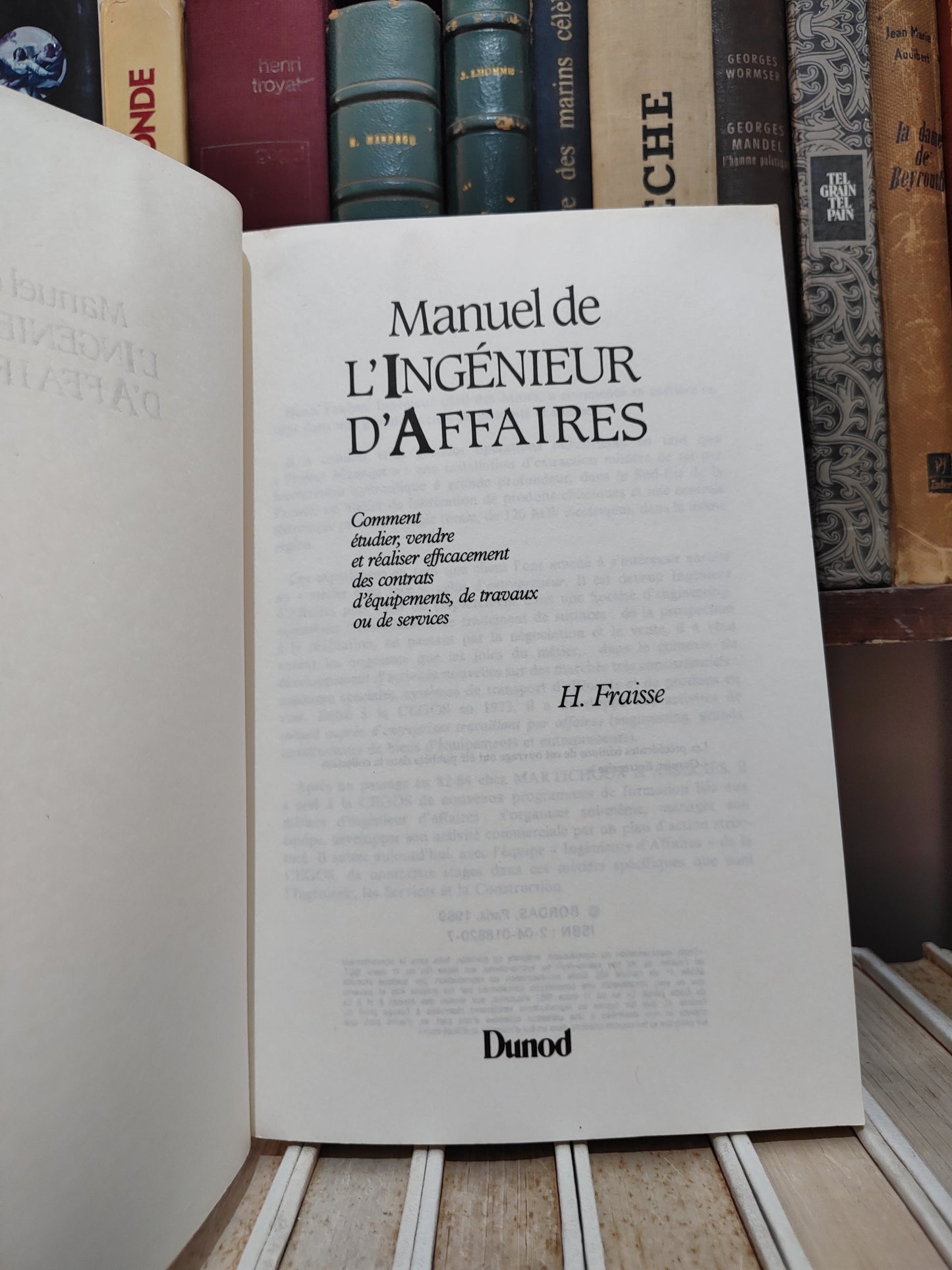 Fraisse - Manuel de l'ingénieur d'affaires