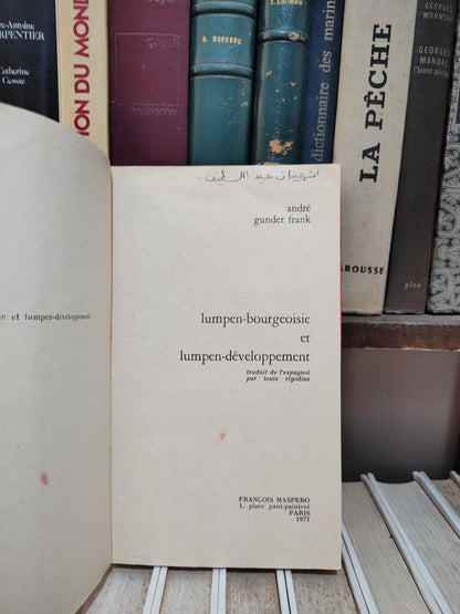 Frank - Lumpen bourgeoisie et lumpen développement