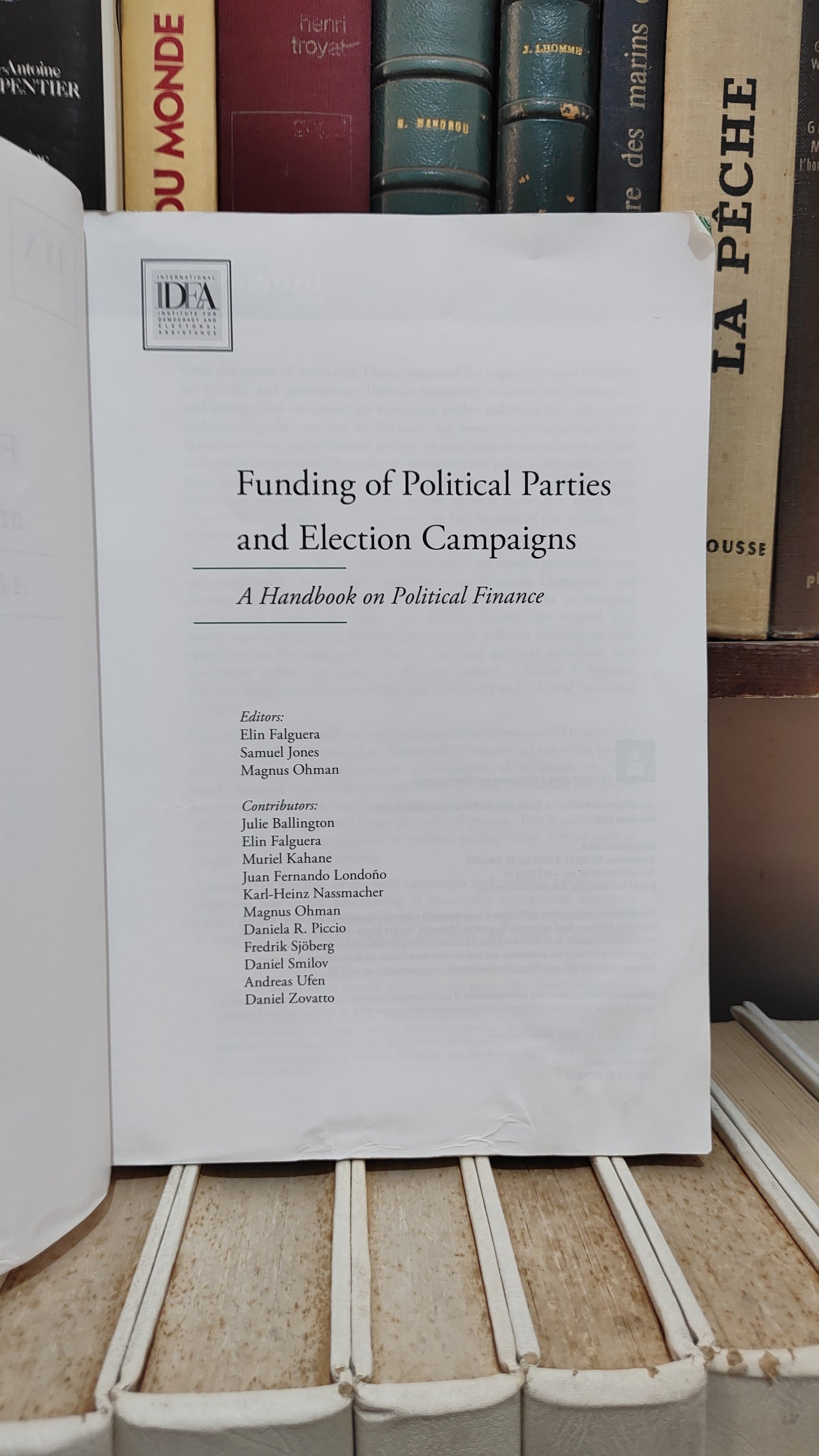 Funding of political parties and election compaigns