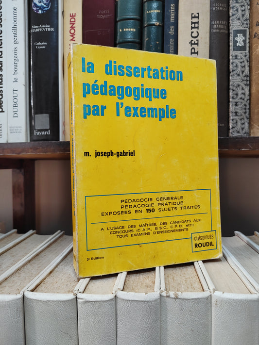 Gabriel - La dissertation pédagogique par l'exemple