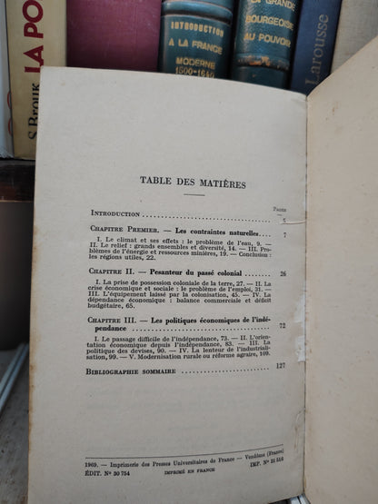Gallissot - L'économie de l'Afrique du Nord  que sais-je