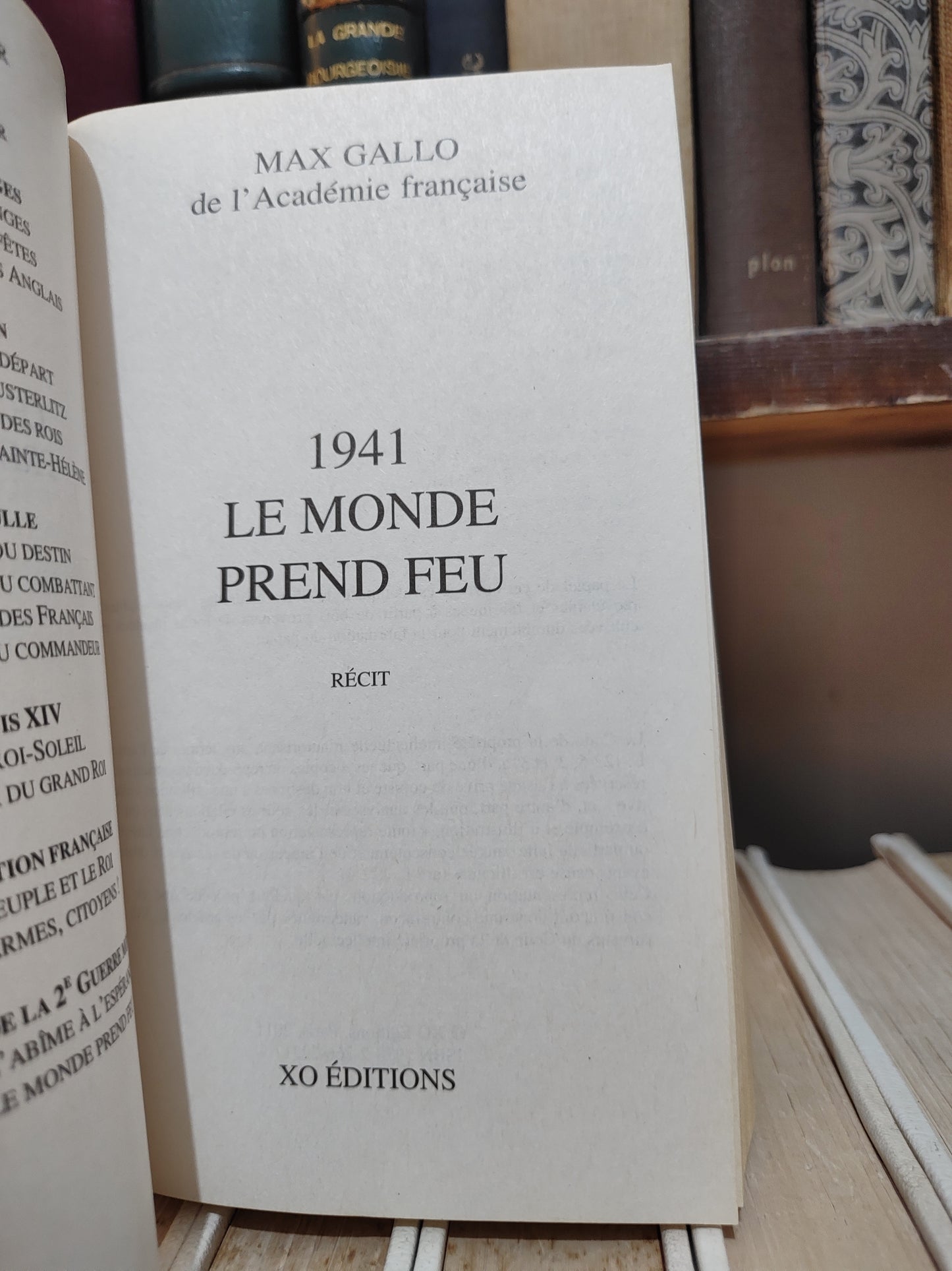 Gallo - 1941 Le monde prend feu : une histoire de la 2e guerre mondiale