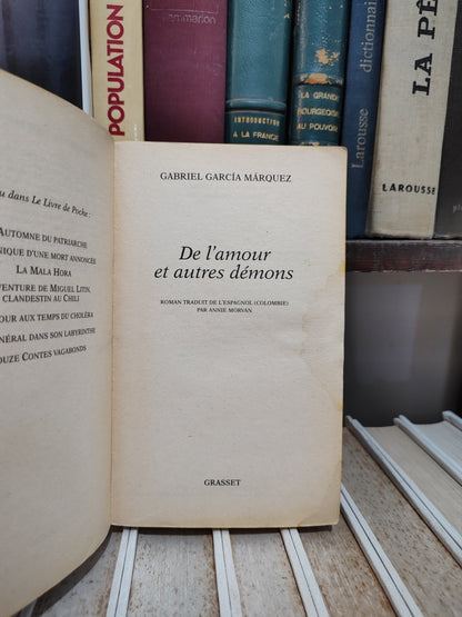 Garcia - De l'amour et d'autres démons