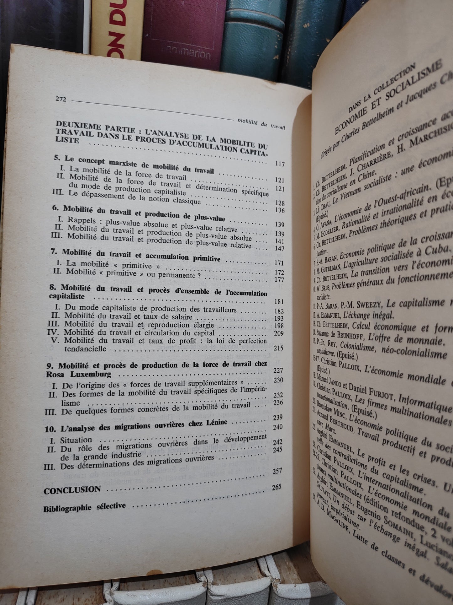 Gaudemar - Mobilité du travail et accumulation du capital ; économie et socialisme