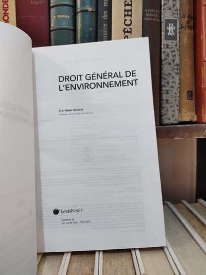Gesbert - Droit général de l'environnement ; Objectif droit cours