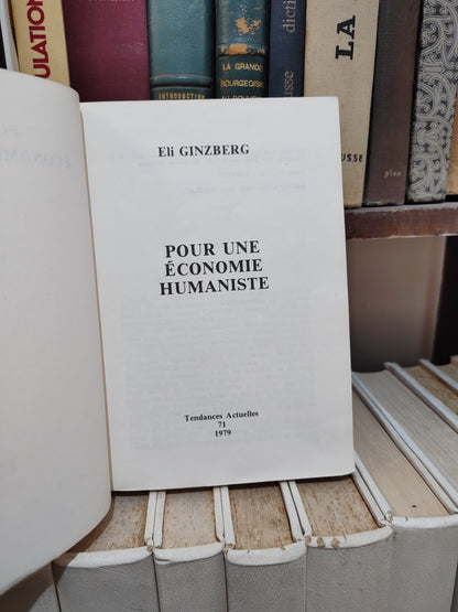 Ginzberg - Pour une économie humaniste