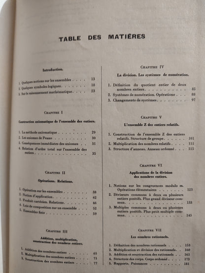 Girard - Arithmétique algèbres et notions d'analyse Tome 1