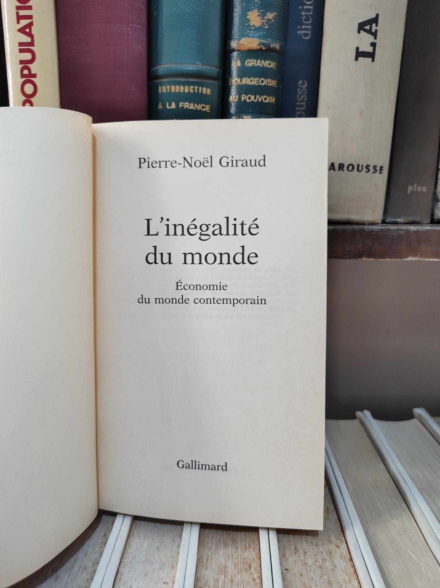 Giraud - L'inégalité du monde