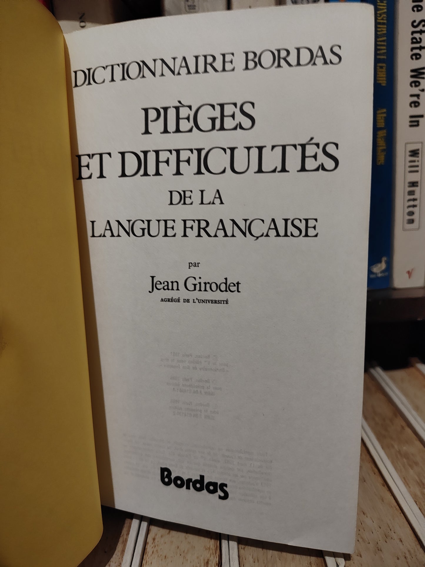 Girodet - Dictionnaire bordas Pièges et difficultés de la langue française