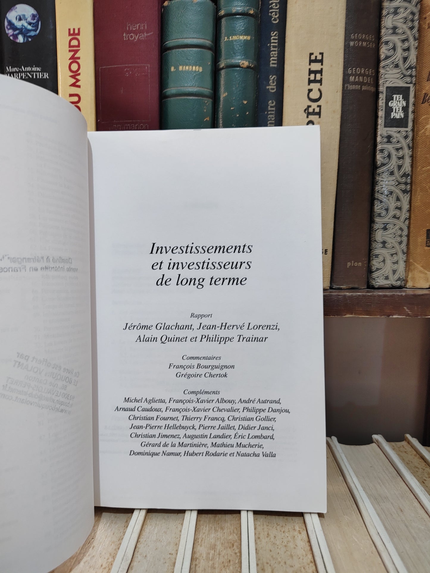 Glachant - Investissements et investisseurs de long terme