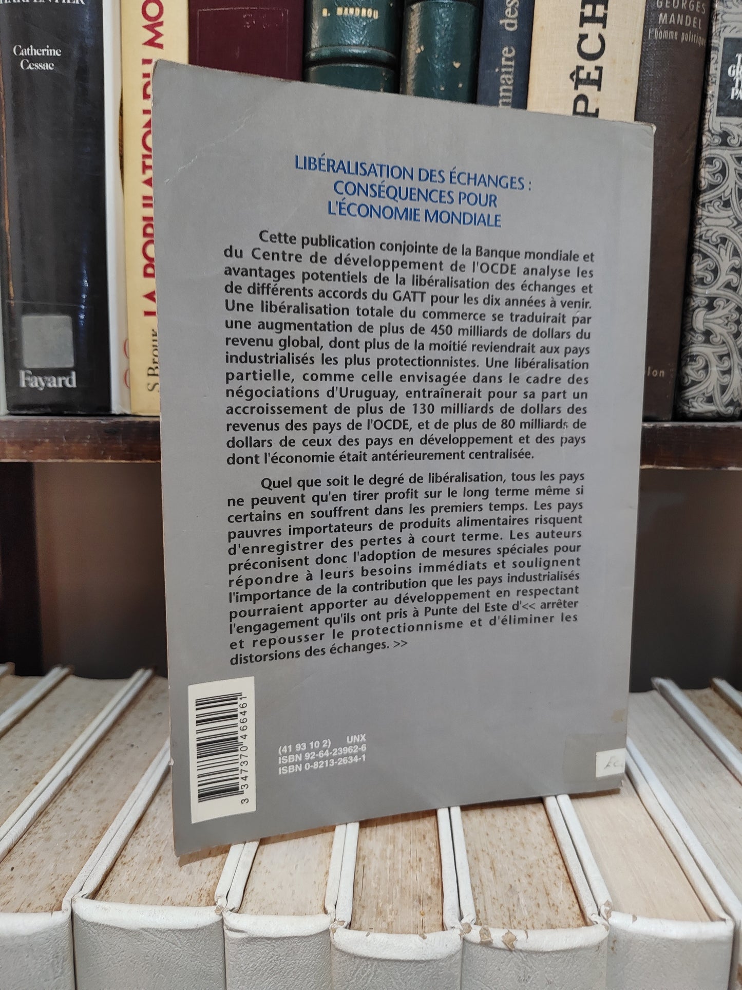 Goldin - Libéralisation des échanges ; conséquences pour l'économie mondiale