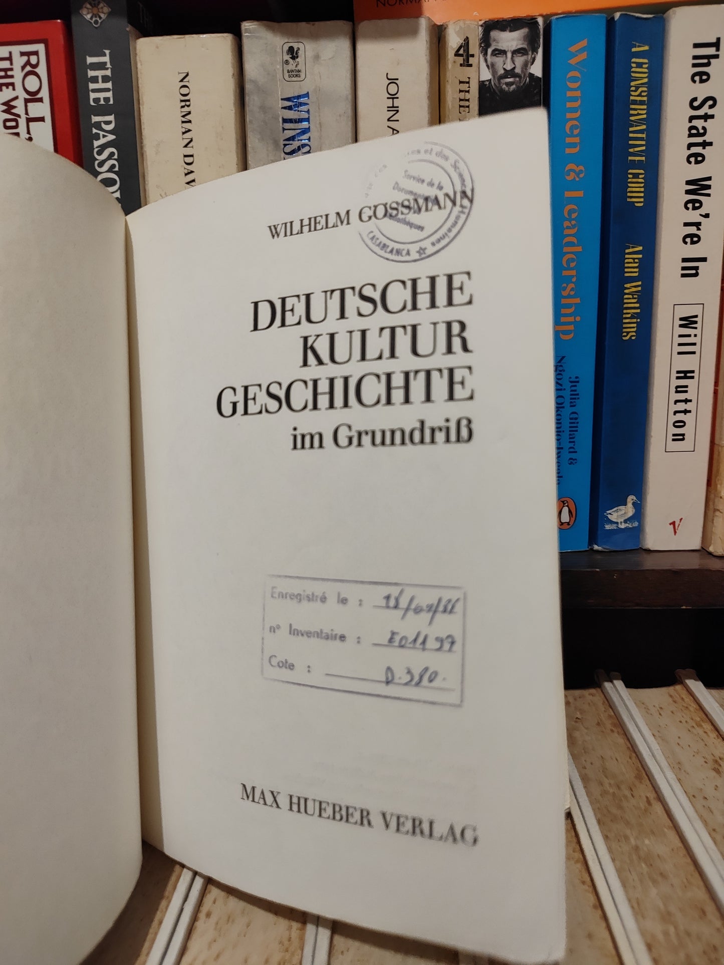 Gossmann - Seutche kultur geschichte