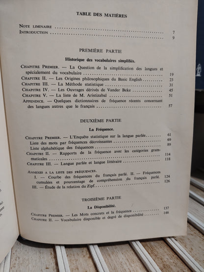 Gougenheim - L'élaboration du français fondamental