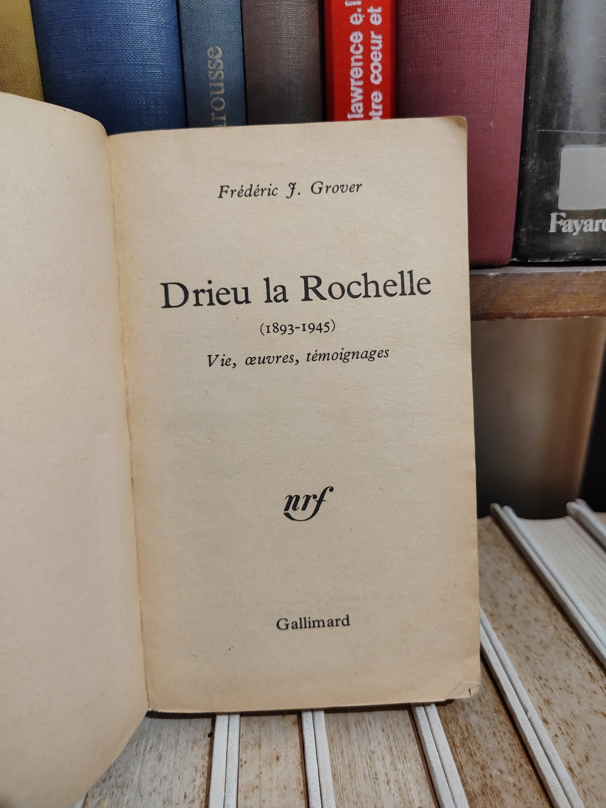 Grover - Drieu  la rochelle