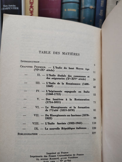 Guichonnet - Histoire de l'Italie