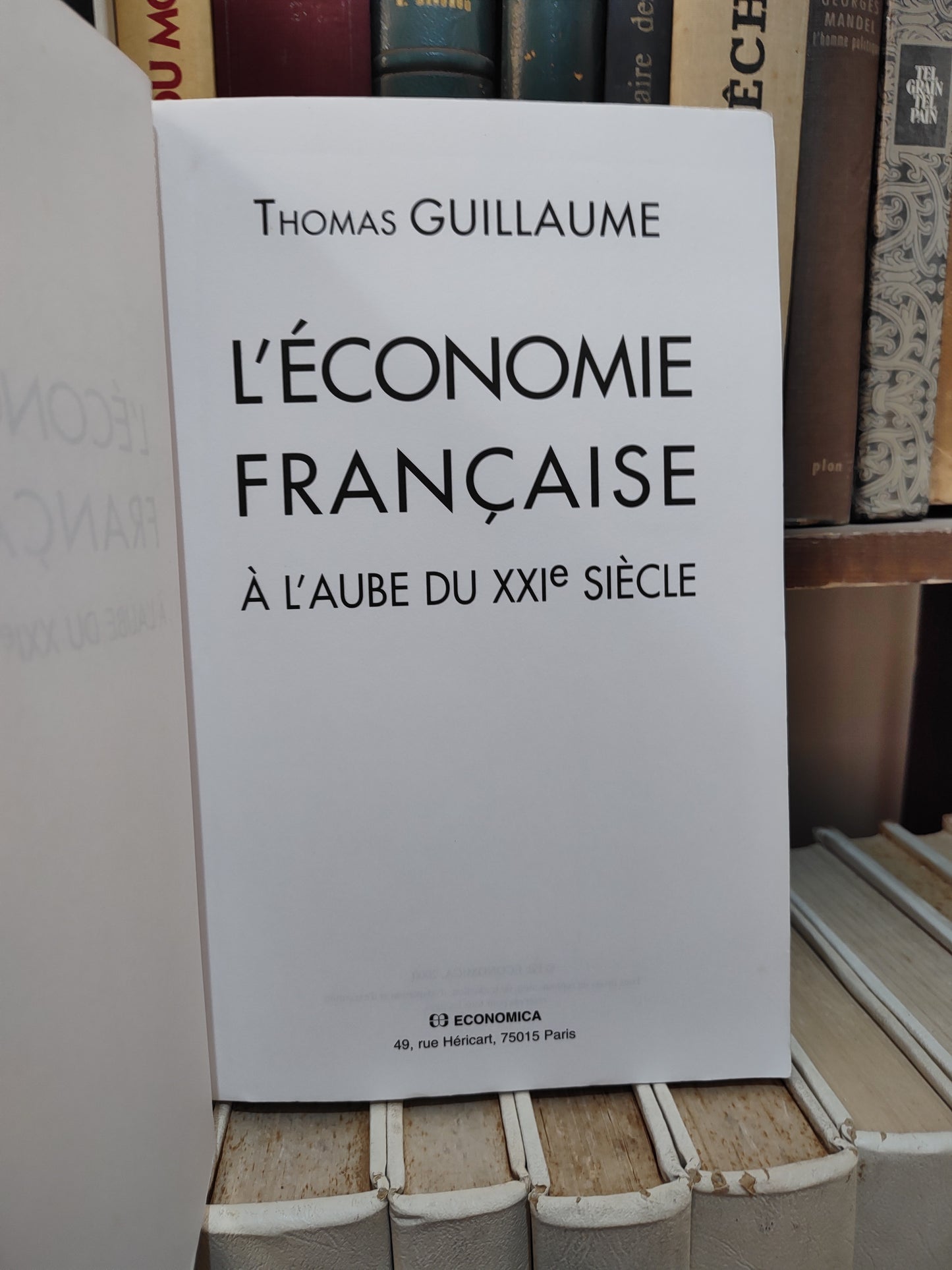 Guillaume - L'économie française à l'aube du XXe siècle