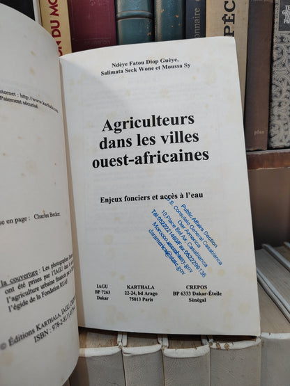 Guyèe - Agriculteurs dans les villes ouest africaines ; enjeux fonciers et accès à l'eau