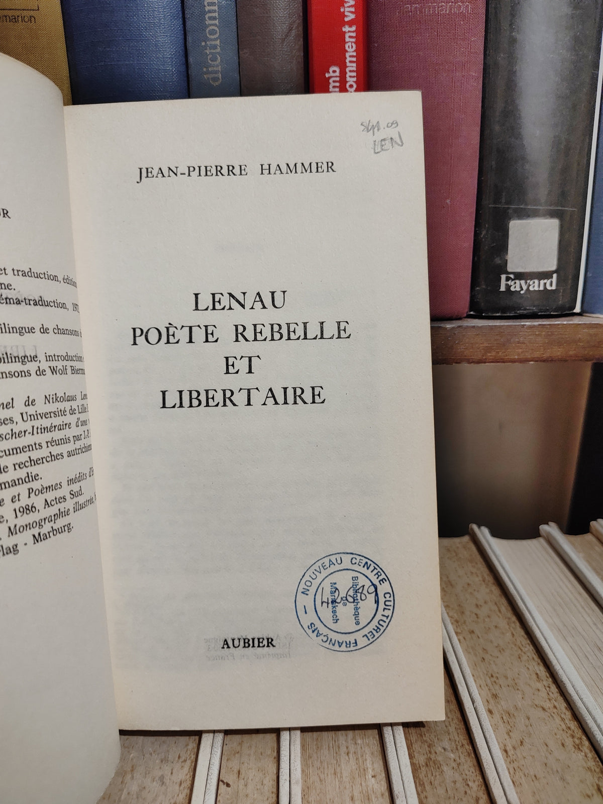 Hammer - Lenau poète rebelle et libertaire