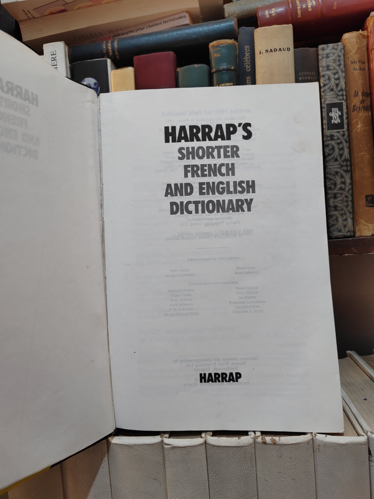 Harrap's ShorterDictionnaire Anglais français / Français Anglais