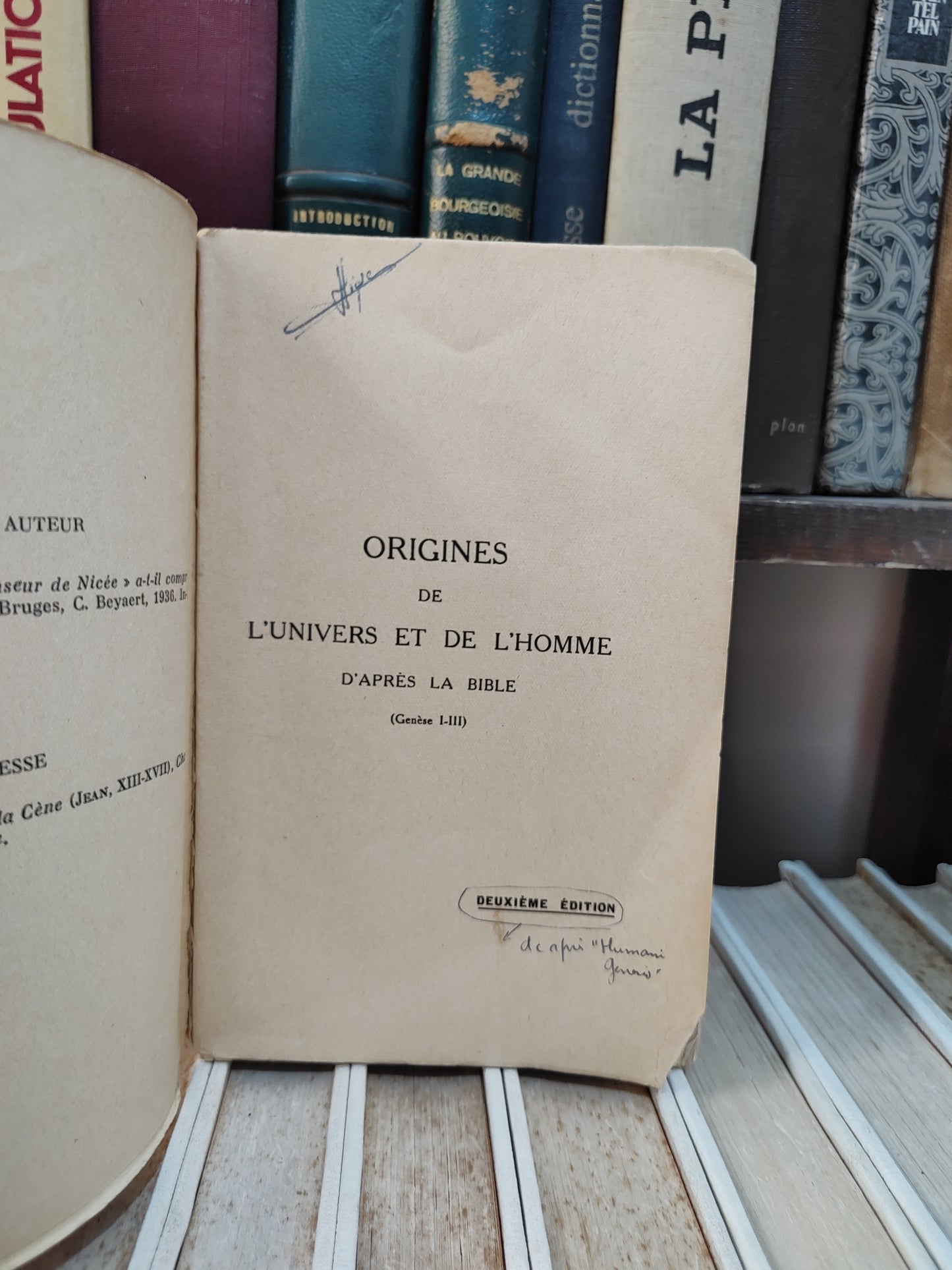Hauret - Origine de l'univers et de l'homme d'après la Bible  genèse I-III