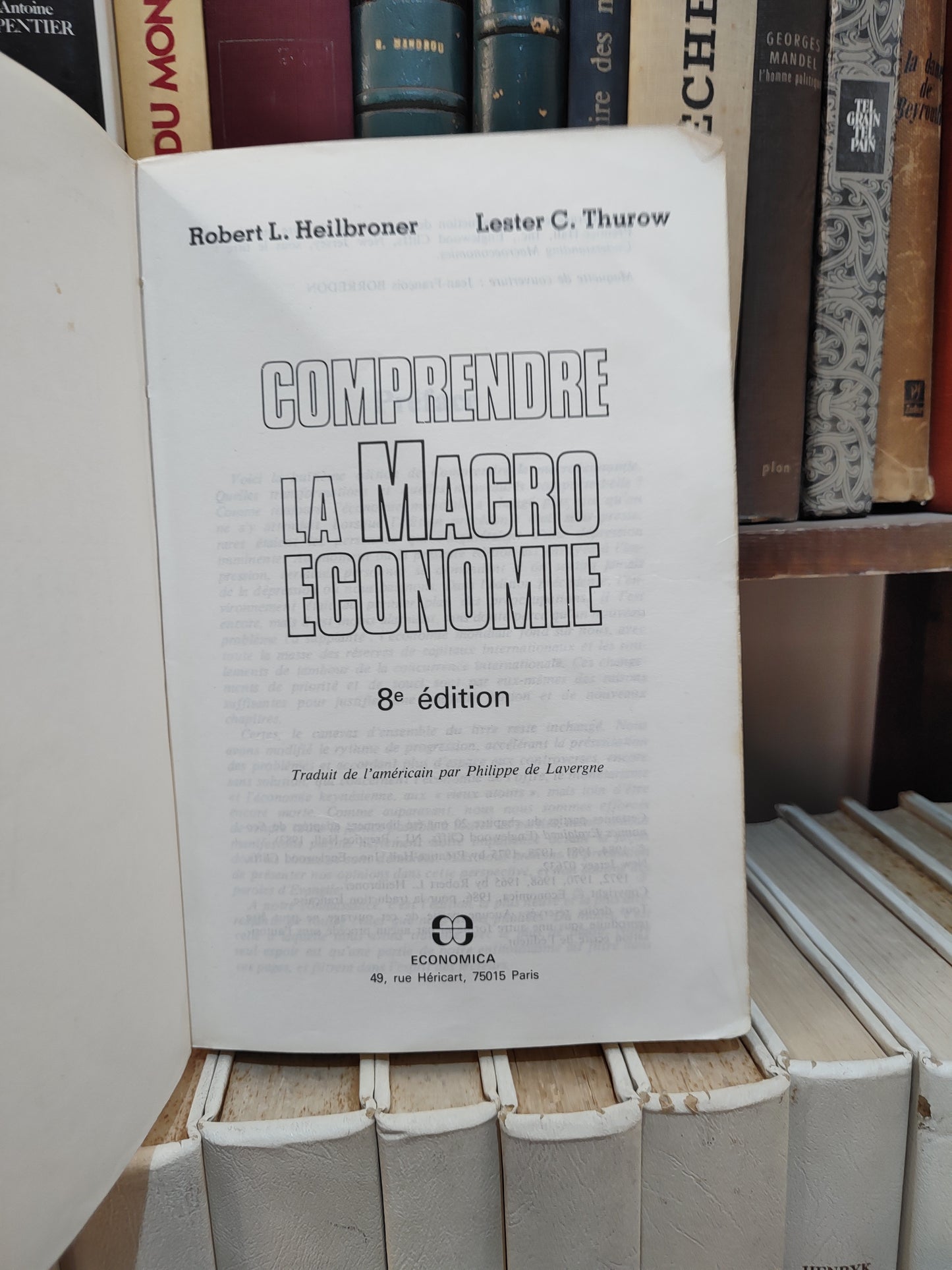 Heilbroner - Comprendre la macro économie
