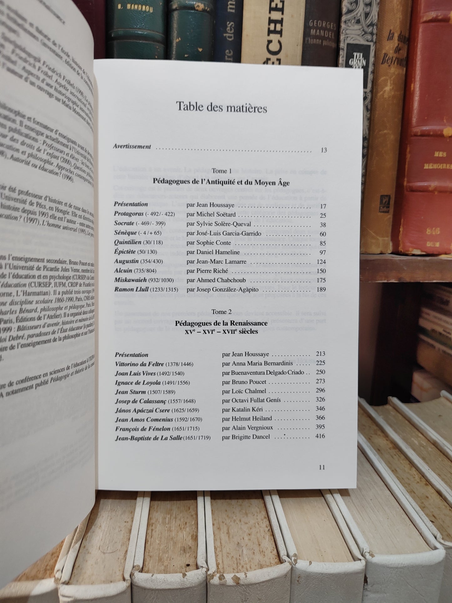 Houssaye - Premiers pédagogues : de l'Antiquité à la renaissance