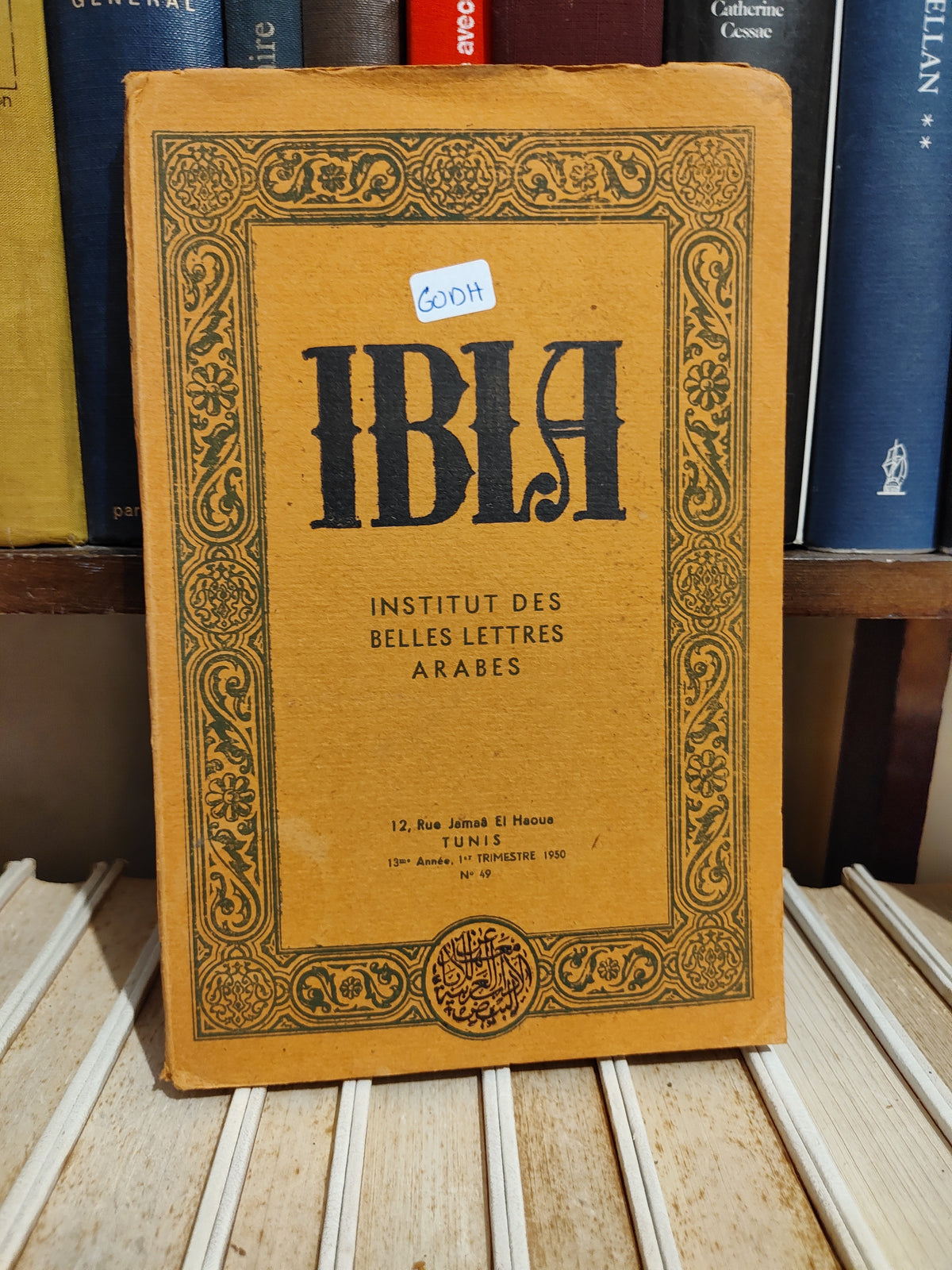 IBIA Institut des belles lettres arabes N 49