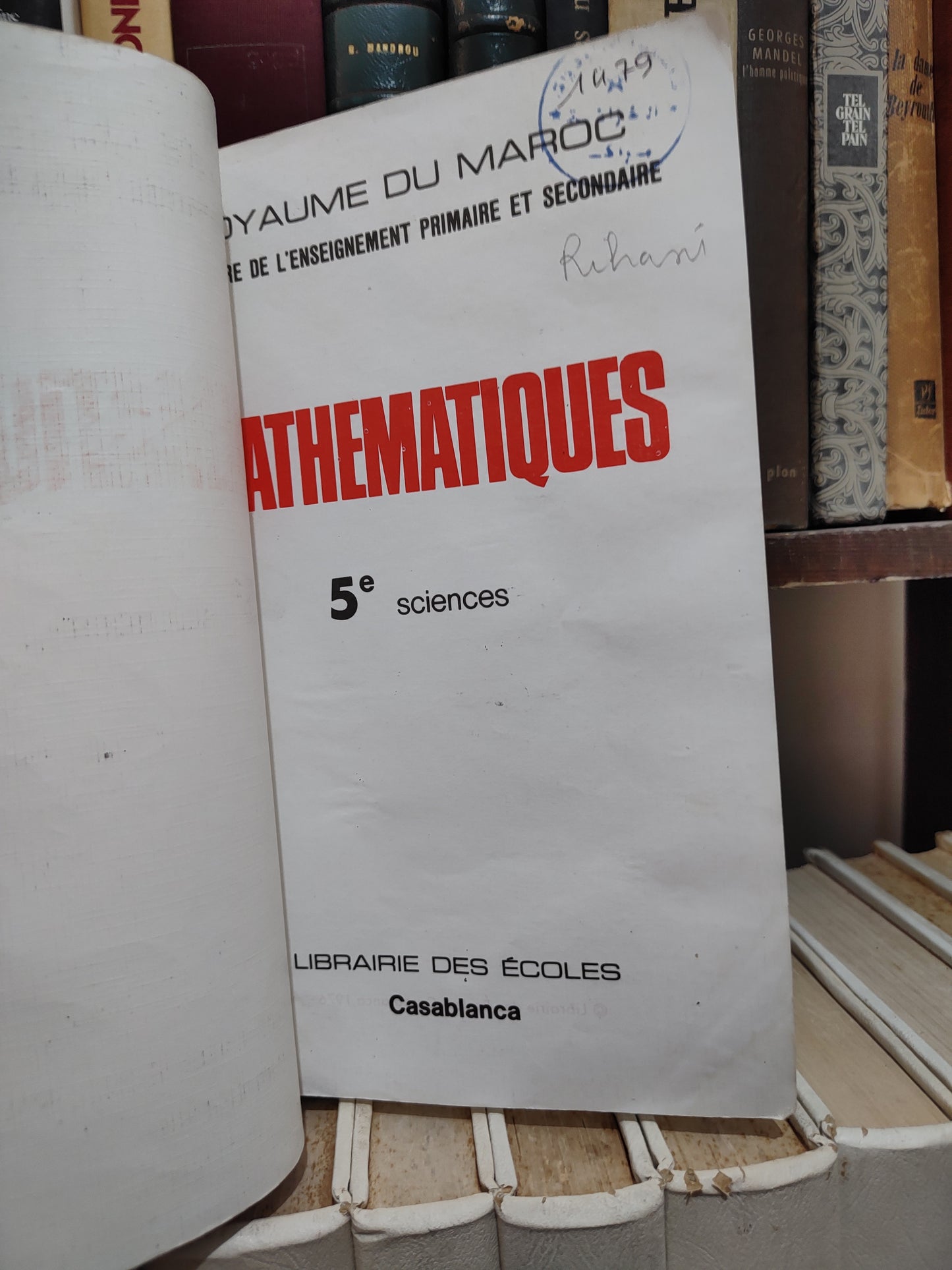 Mathématiques 5e sciences