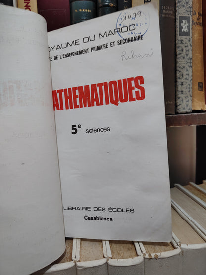 Mathématiques 5e sciences