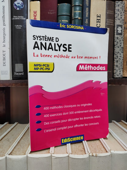 Sorosina - Système D analyse mpsi pcsi mp pc psi