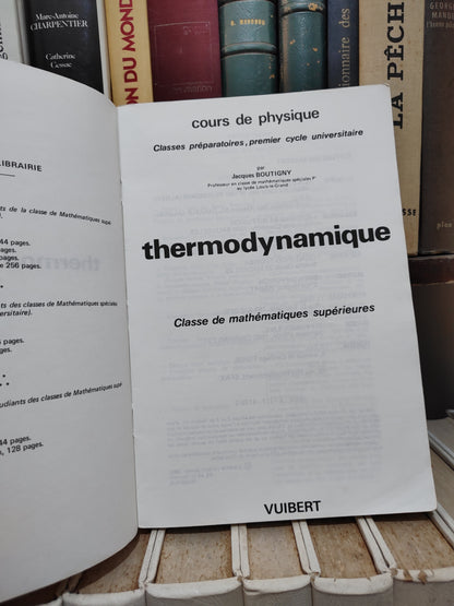 Boutigny - Thermodynamique  Mathématiques supérieurs